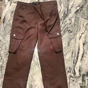 SMOKE & ASH cargo jogger pants Men's size 32 cargo pants elastic waist and cuffs
